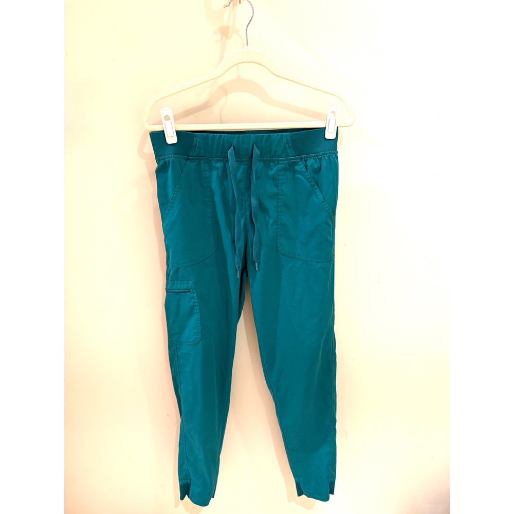 ADAR P9500 Scrub Pants Women's Teal Cargo Jogger Style Size L‎
